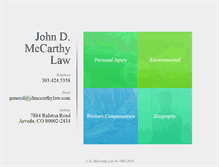 Tablet Screenshot of jdmccarthylaw.com